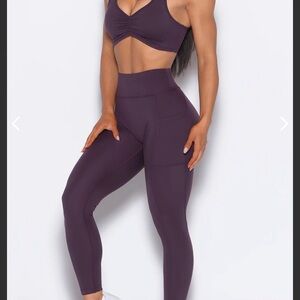 Bombshell Sportswear Scrunch Tank Bra & Define Leggings Sports Bra Set S & XS
